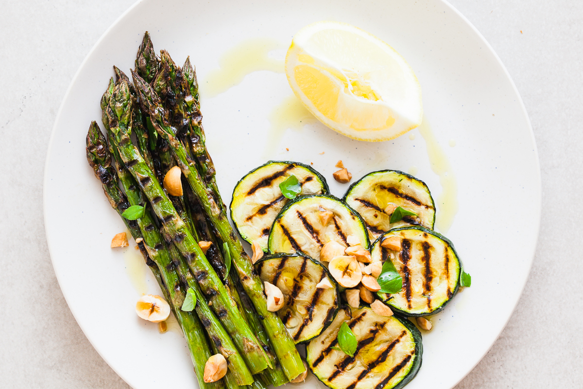 Grilled asparagus & courgette | Cloudburst Kitchen