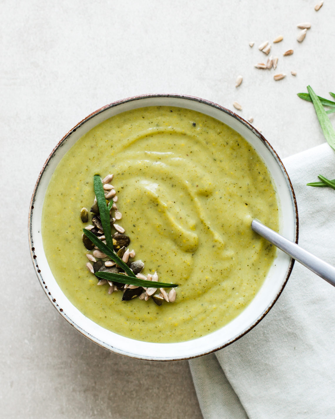 Courgette and Tarragon Soup - Salted Honey