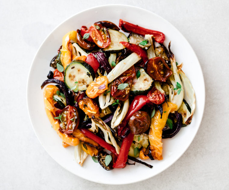 mediterranean roasted vegetables with quinoa recipe
