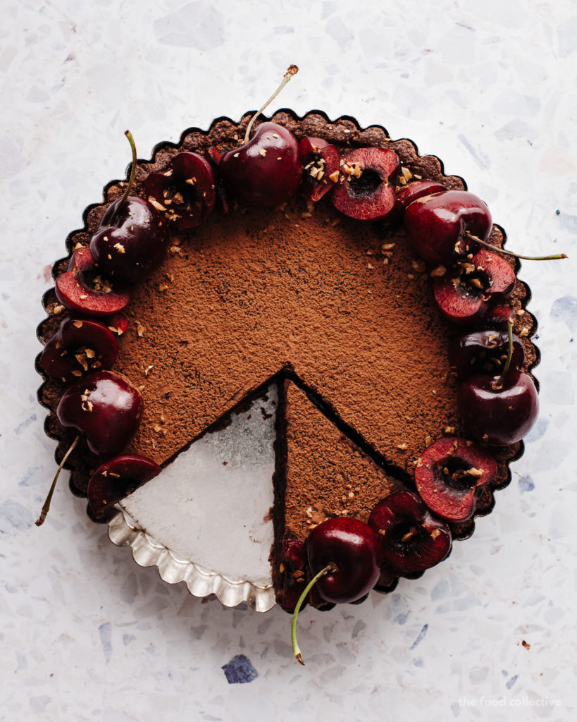 Cherry Chocolate Ganache Tart