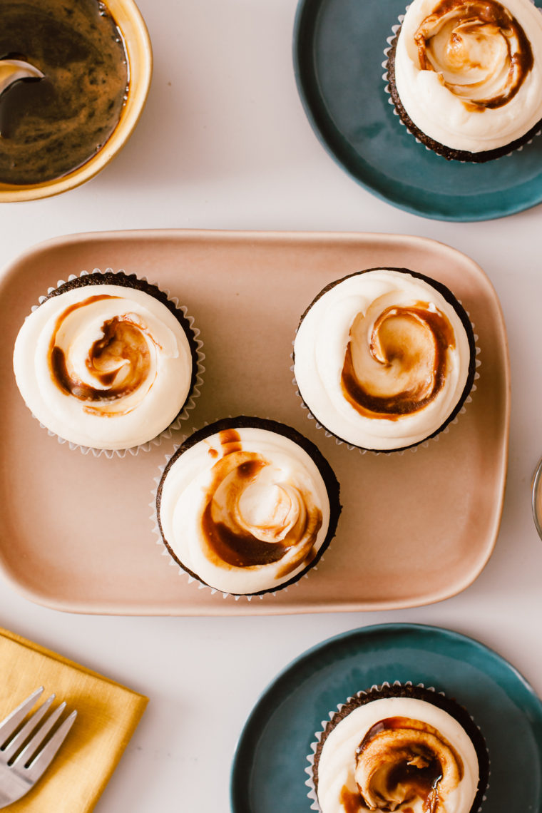 Cardamom Coffee Cupcakes with Condensed Milk Frosting Salted Honey